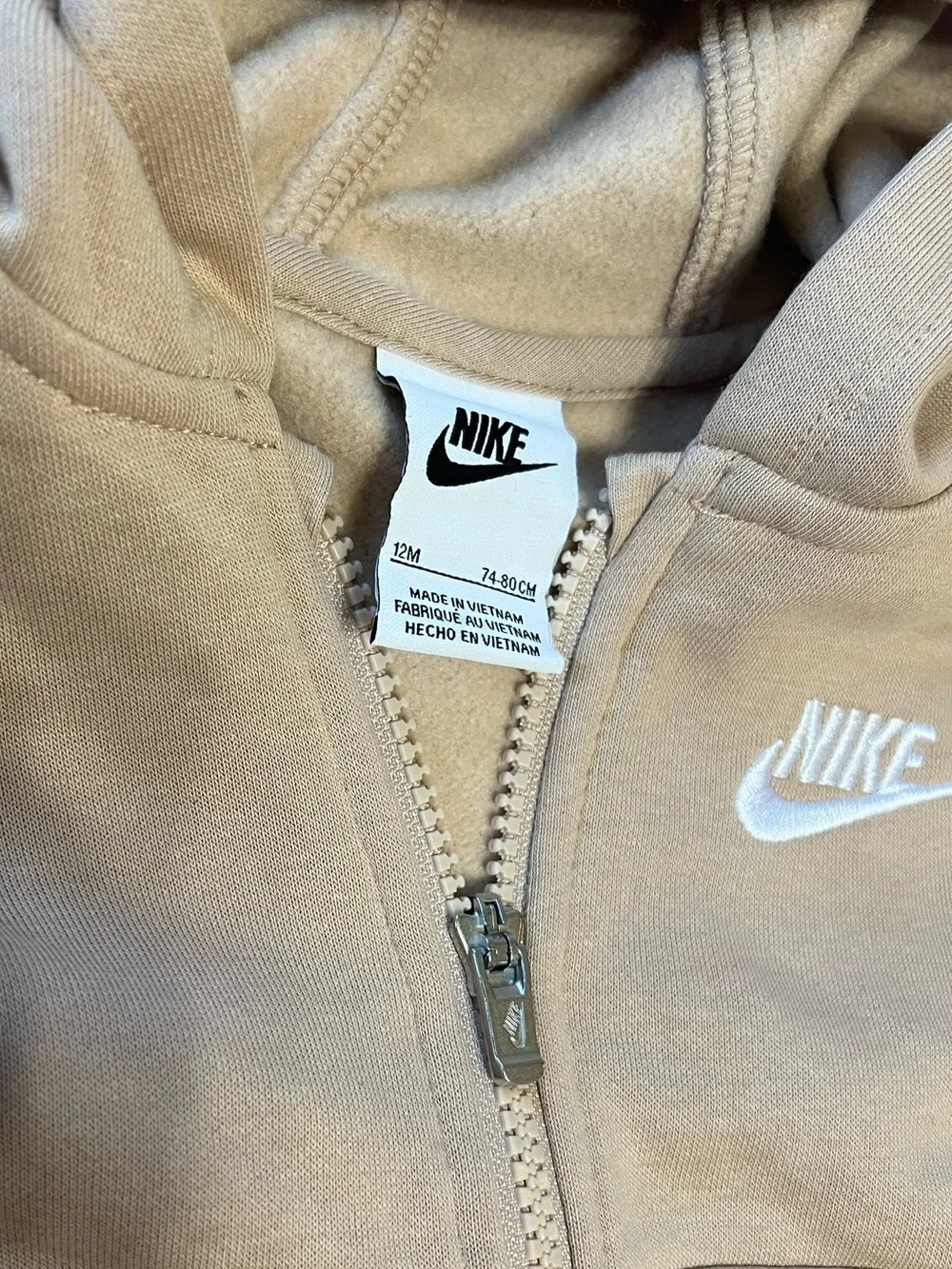 Nike NSW LBR Club Fleece Full-Zip Set Hemp/White